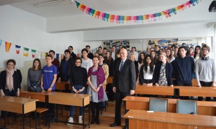 Ambasadorul Germaniei, în vizită la Liceul Teoretic „Ovidius”